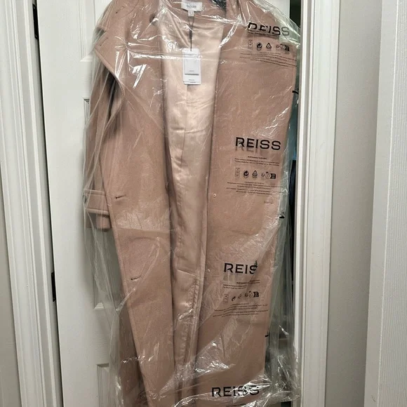 Reiss - NWT tan Wool Blend Coat - Picture 4 of 13